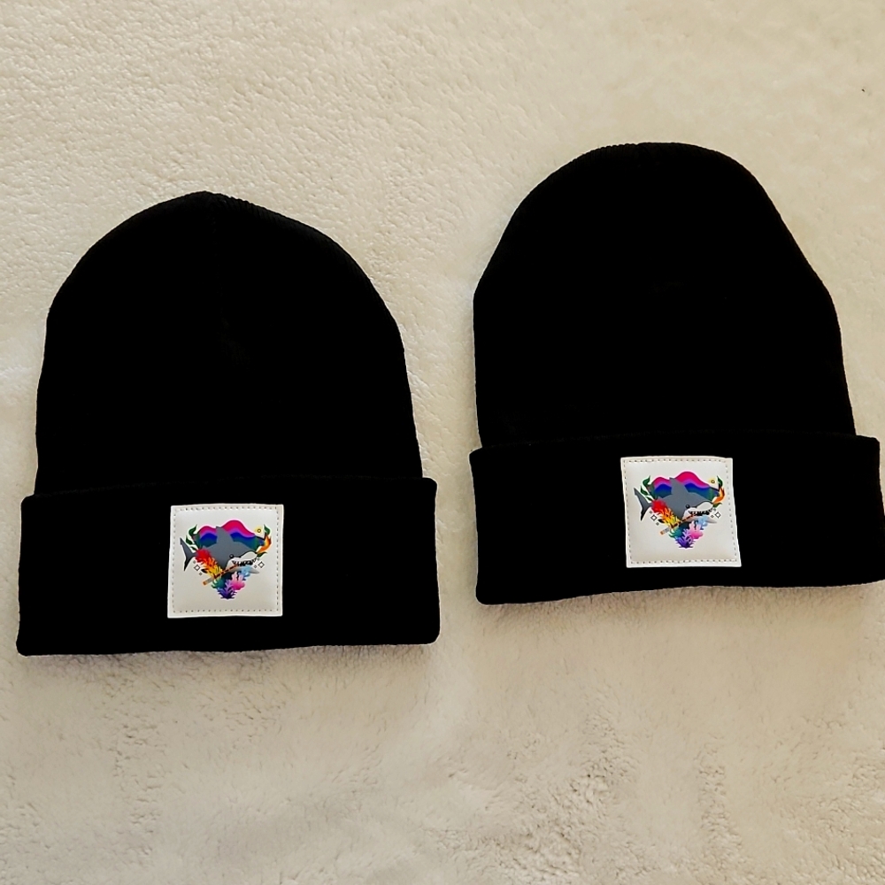 Two (2) San Jose Sharks Pride Night Toque Beanies NHL